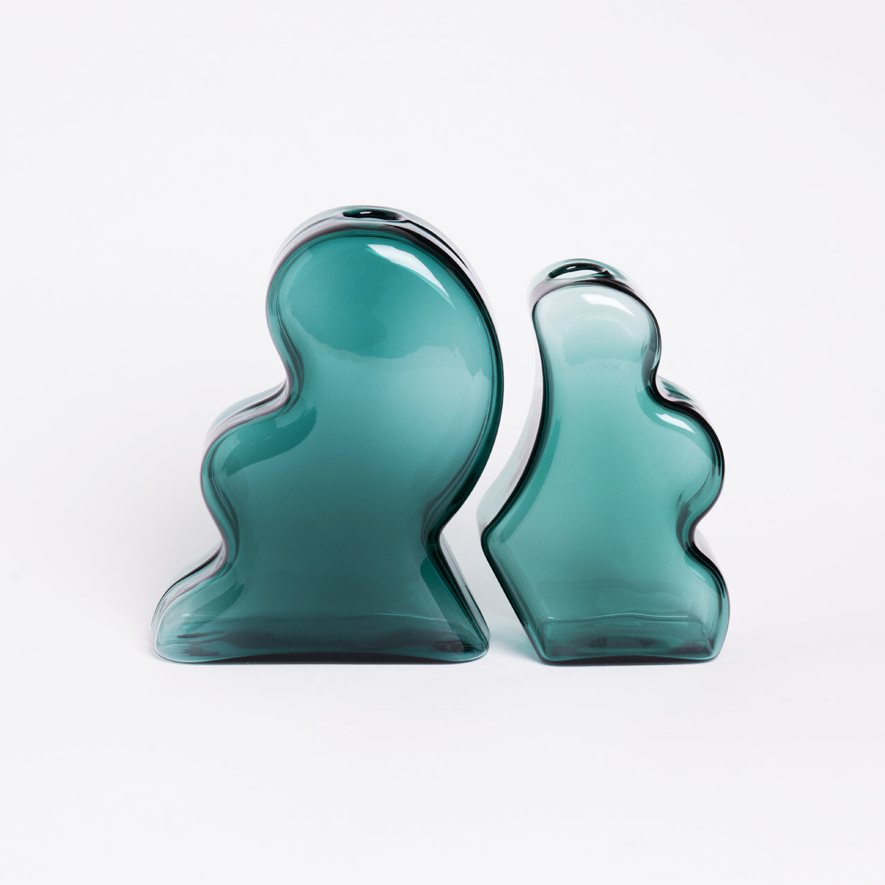 Interlocking Vase — Teal